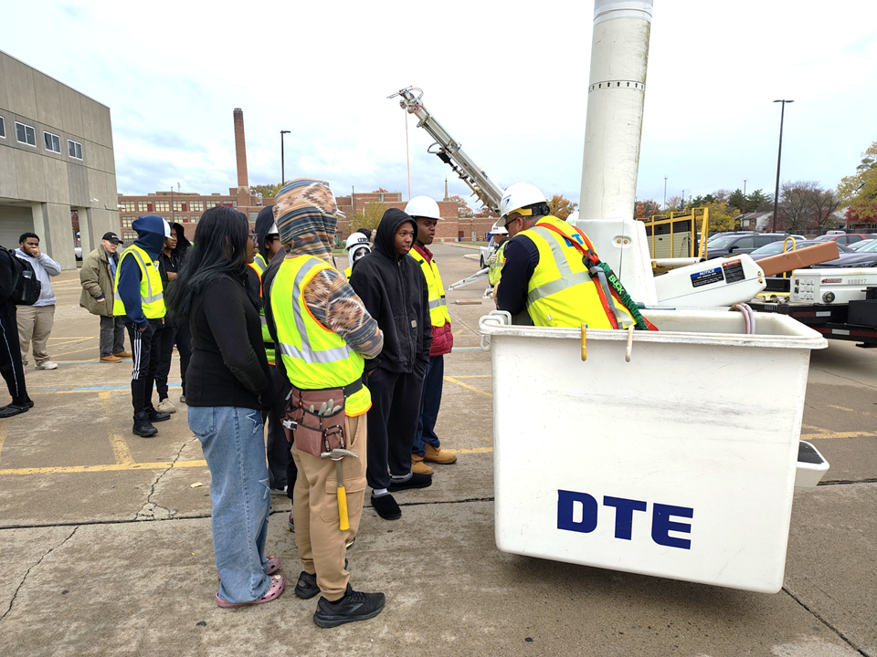  Student at DTE Bucket Truck